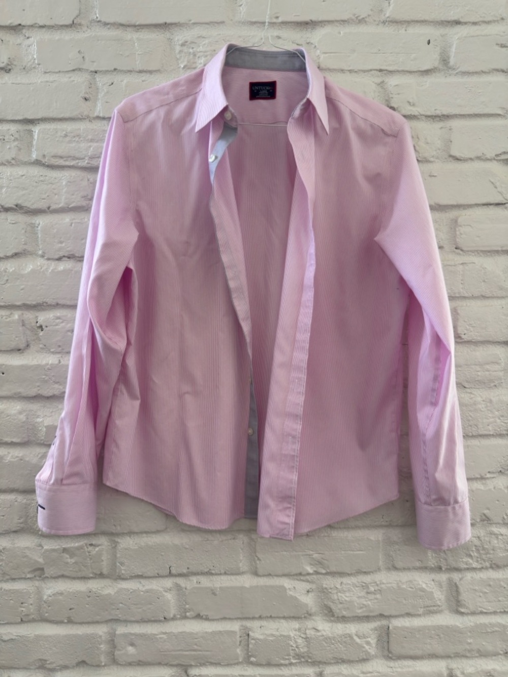 TWO UNTUCKit Dress Shirts - Bordeaux  Style, L - Picture 8 of 9